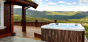 Picture of a hot tub in the house garden area